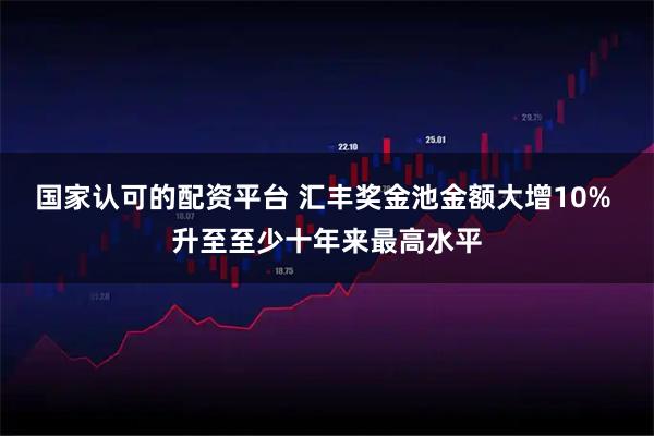 国家认可的配资平台 汇丰奖金池金额大增10% 升至至少十年来最高水平